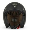 CASCO MOTO JET VINTAGE 3 BOTTONI S250  MAT BLACK
