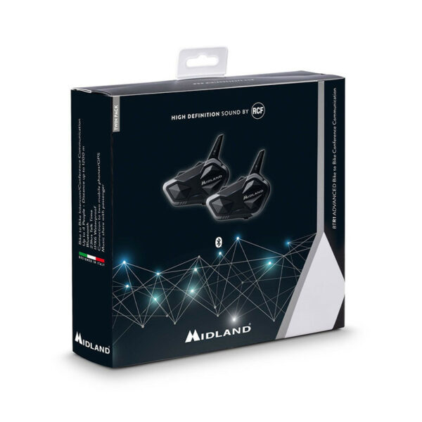 Interfono Bluetooth Midland BT R1 ADV Doppio