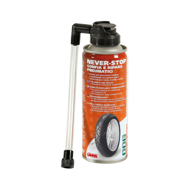 Spray Gonfia e Ripara Gomme Never Stop Lampa