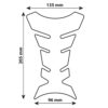 Lampa Art 90094 Pro-Tank X1, protezione adesiva per serbatoio - Nero