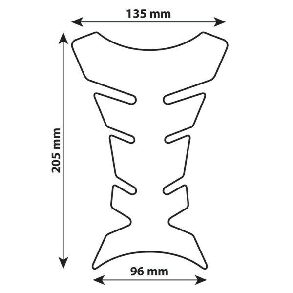 Lampa Art 90094 Pro-Tank X1, protezione adesiva per serbatoio - Nero