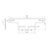 Supporto per catarifrangente targa - Type 2 Lampa Art 90145