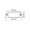 Luce targa a 4 Led - Bianco - Omologato Lampa Art 90162