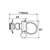 Optilie Art 90437, Belt, supporto per custodia smartphone per manubrio