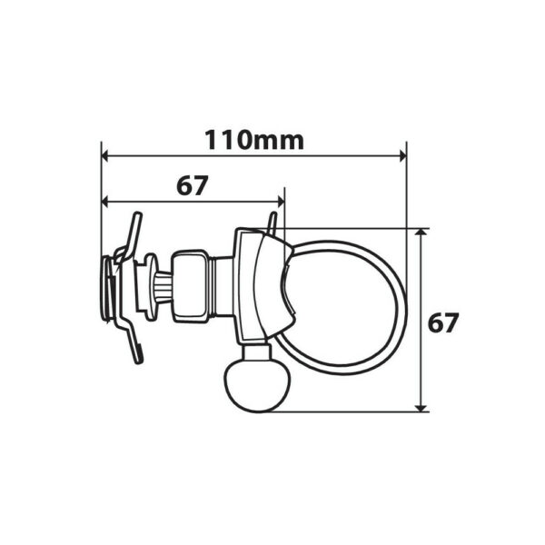 Optilie Art 90437, Belt, supporto per custodia smartphone per manubrio