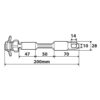 Optiline Art 90439, Arm, supporto a braccio flessibile con attacco ad asola