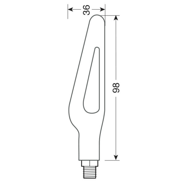 Lampa Art 90474, Glory SQ, indicatori di direzione a led sequenziale - 12V LED