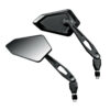 Coppia Specchietti Moto Lampa Modello Jax da 10mm Nero
