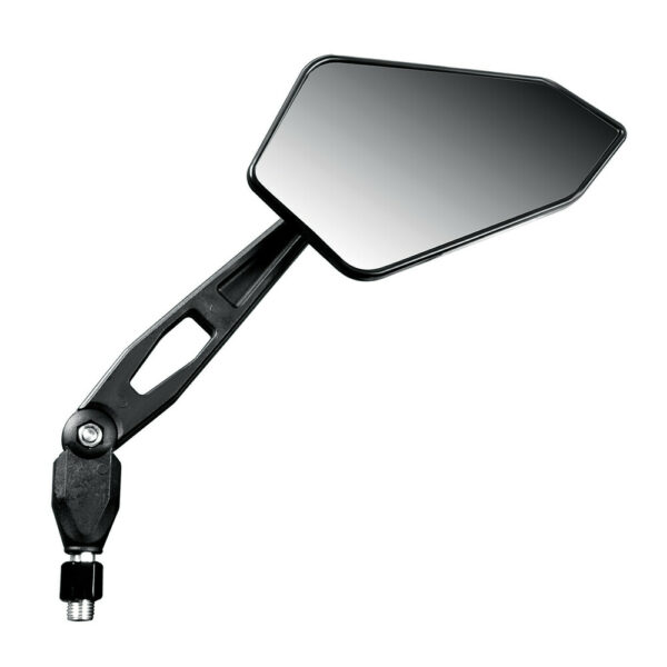 Coppia Specchietti Moto Lampa Modello Jax da 10mm Nero
