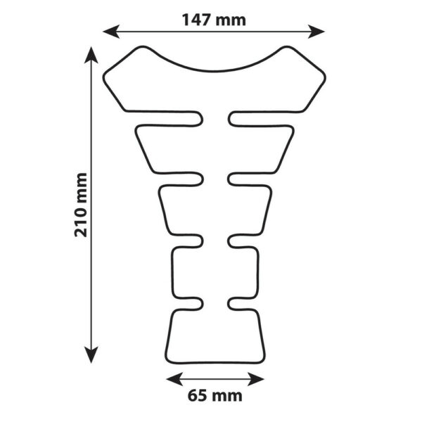 Lampa Art 90514 ,Pro-Tank X4, protezione adesiva per serbatoio - Carbon