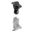 Optiline Art 90555, Titan Ball Head, Connettore DuoLock con sfera da 25 mm / 1”