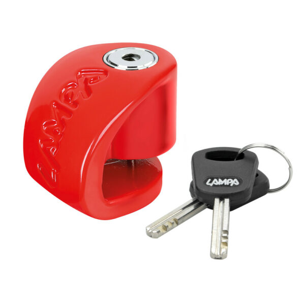 Lampa Art 91562,Stone XS, lucchetto bloccadisco - Perno Ø 5,5 mm - Rosso