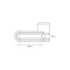 Lampa Art 91566, Pinch XL, lucchetto bloccadisco - Perno Ø 10 mm - Rosso
