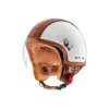 Helmo Milano Demi Jet, casco moto PelleDura, bianco