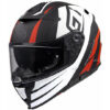 Casco Moto Integrale In Fibra Premier DEVIL GT92 BM Nero Bianco Rosso Opaco