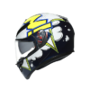 CASCO MOTO AGV K3 SV E2205 MULTI - BUBBLE BLUE/WH/YELLOW FLUO