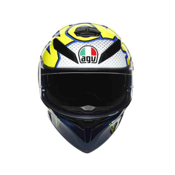 CASCO MOTO AGV K3 SV E2205 MULTI - BUBBLE BLUE/WH/YELLOW FLUO