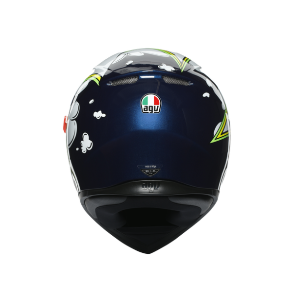 CASCO MOTO AGV K3 SV E2205 MULTI - BUBBLE BLUE/WH/YELLOW FLUO
