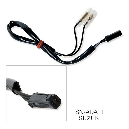 Kit Coppia Adattatori Cavi Per Frecce Barracuda Moto SUZUKI