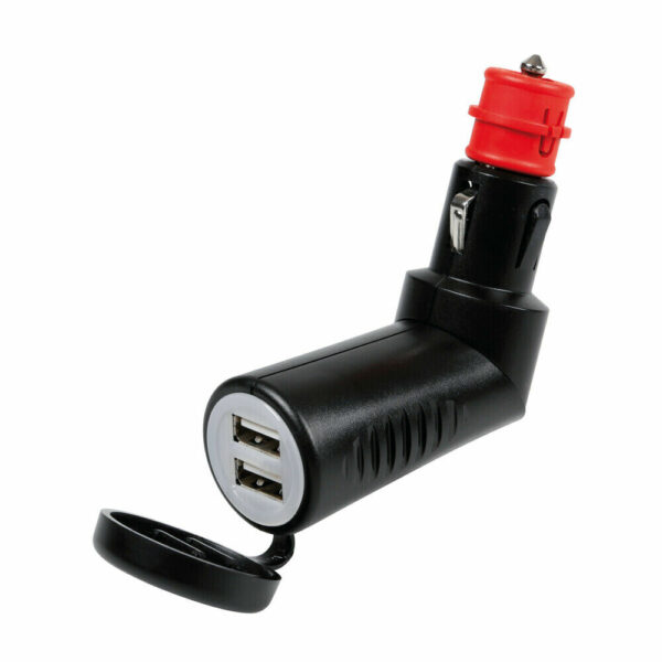 LAMPA 38975 CARICABATTERIA 2 PORTE USB 2500 MA 12/24V