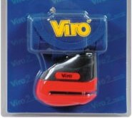 Antifurto Blocca Disco VIRO  HAMMER Ø 5,5 mm Arancione MOTO E SCOOTER
