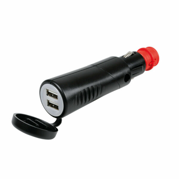 LAMPA 38975 CARICABATTERIA 2 PORTE USB 2500 MA 12/24V