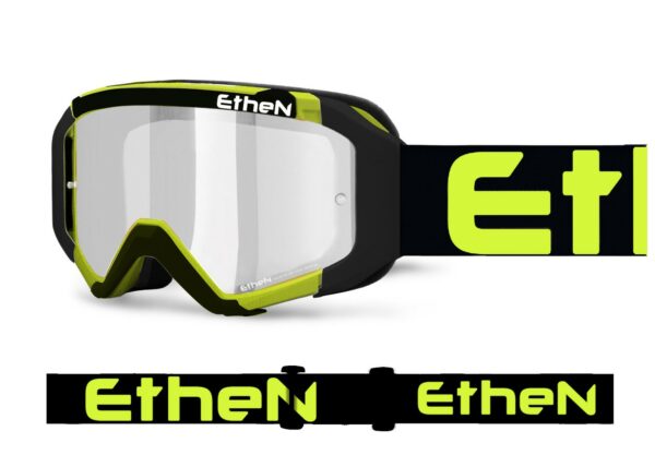 MASCHERA MASCHERINA ENDURO CROSS ETHEN DIRT ZEROCINQUE 05 PRIMIS MX0585 GIALLO FLUO