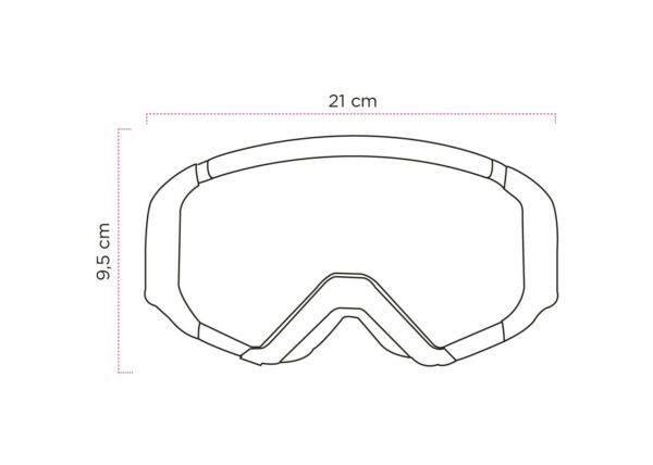 MASCHERA MASCHERINA ENDURO CROSS ETHEN DIRT ZEROCINQUE 05 PRIMIS MX0585 GIALLO FLUO