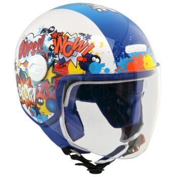 Casco Moto da Bambino CGM 205G MAGIC COMICS Visiera Lunga Blu