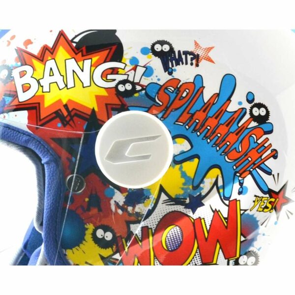 Casco Moto da Bambino CGM 205G MAGIC COMICS Visiera Lunga Blu