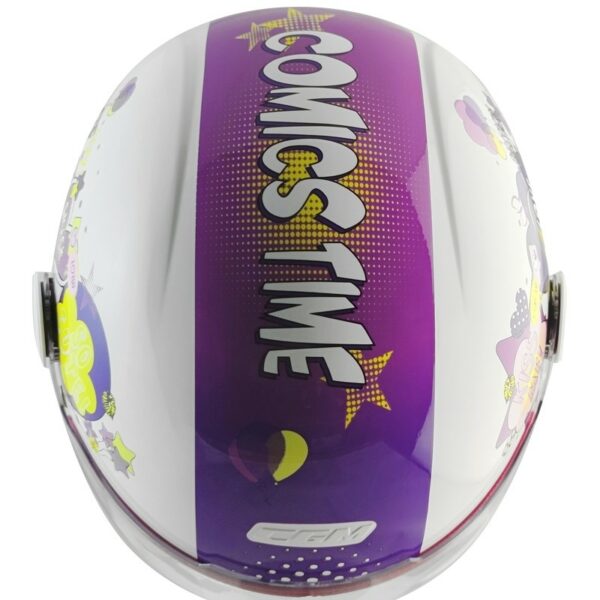 Casco  Moto da Bambino CGM 205G MAGIC COMICS Visiera Lunga Fucsia