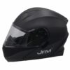 CASCO MOTO JFM MODULARE CON DOPPIA VISIERA NERO OPACO