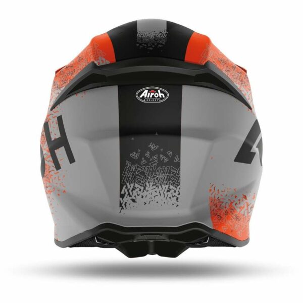 Casco Moto Cross Enduro Airoh TWIST 2.0 Bit Arancio Opaco