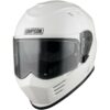 Casco Moto Simpson Venom  Bianco Lucido Doppia Visiera