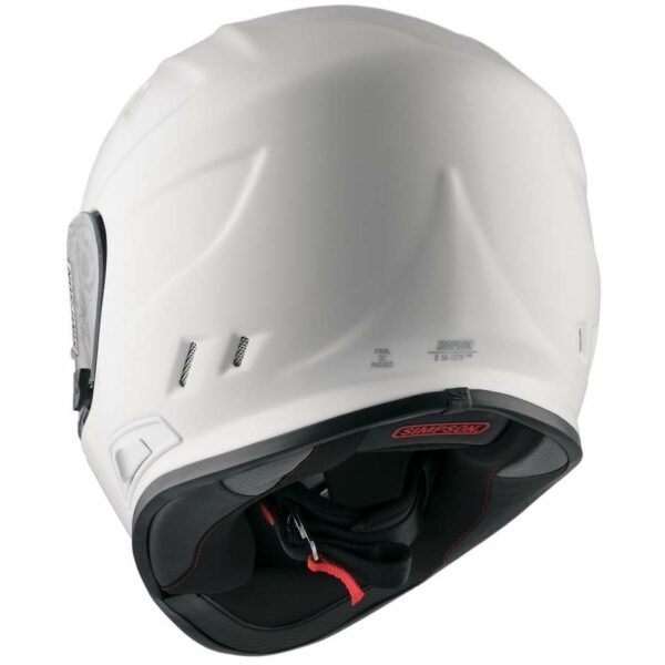 Casco Moto Simpson Venom  Bianco Lucido Doppia Visiera