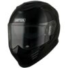 Casco Moto Integrale Simpson Venom  Nero Lucido Doppia Visiera