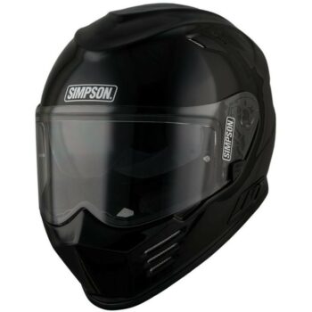 Casco Moto Integrale Simpson Venom  Nero Lucido Doppia Visiera