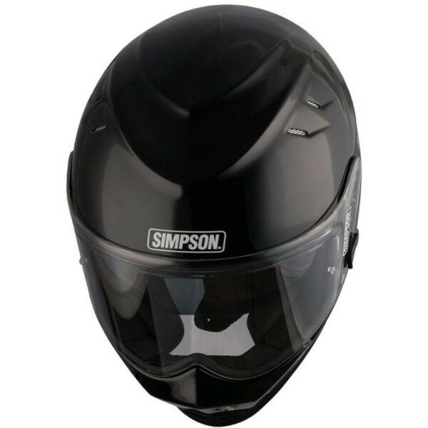 Casco Moto Integrale Simpson Venom  Nero Lucido Doppia Visiera