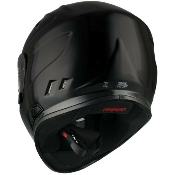 Casco Moto Integrale Simpson Venom  Nero Lucido Doppia Visiera