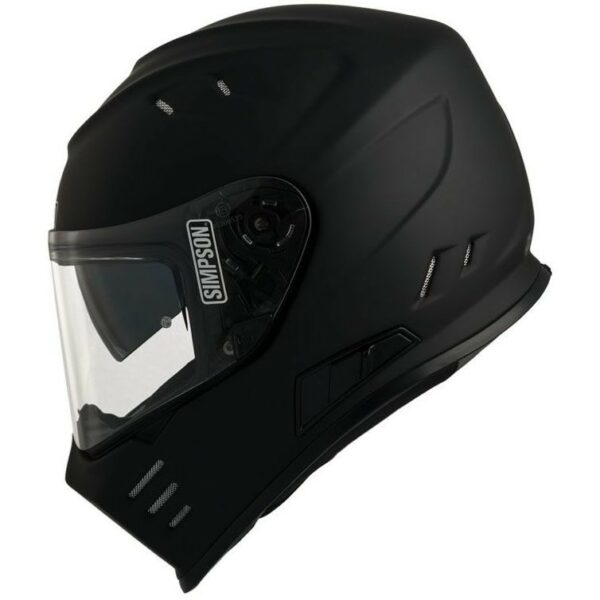 Casco Moto Integrale Simpson Venom  Nero Opaco Doppia Visiera