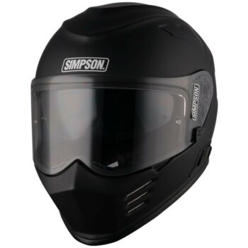 Casco Moto Integrale Simpson Venom  Nero Opaco Doppia Visiera