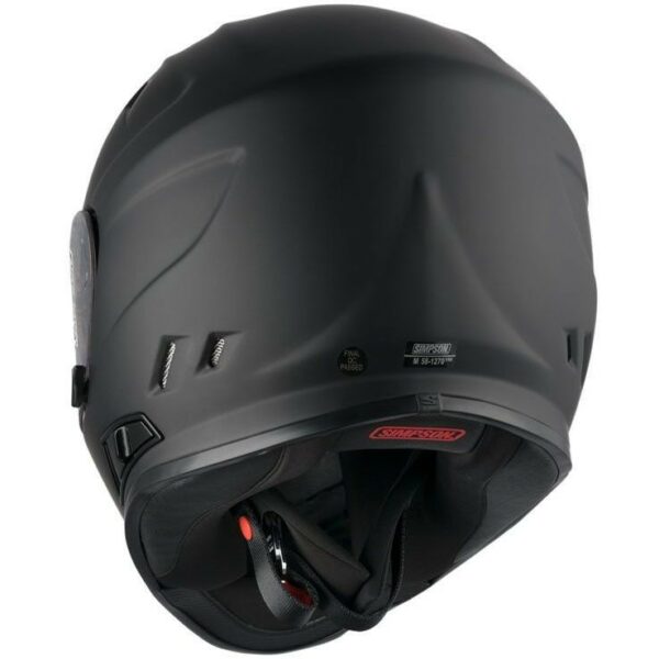 Casco Moto Integrale Simpson Venom  Nero Opaco Doppia Visiera