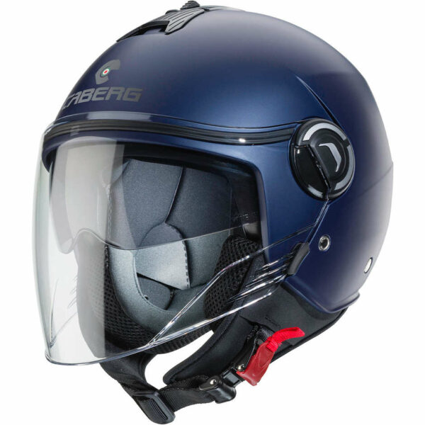 CASCO MOTO JET CABERG RIVIERA V4 Blu doppia Visiera