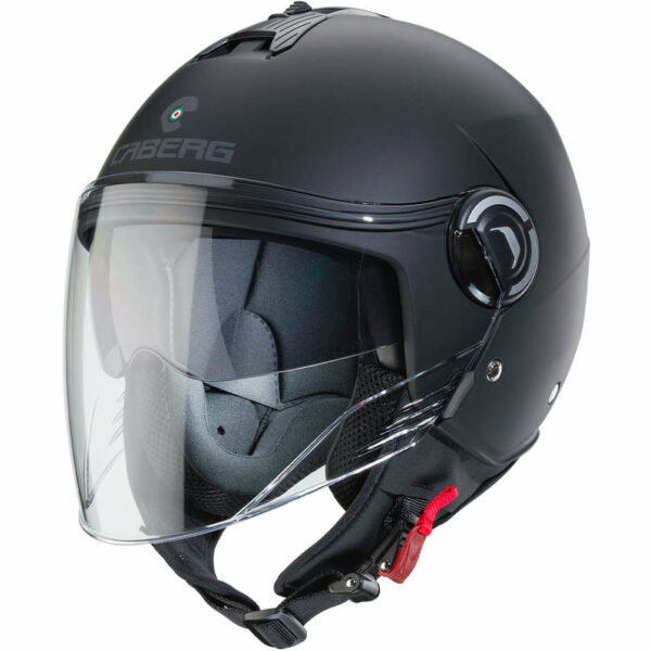 Casco Moto Jet Caberg RIVIERA v4 nero opaco  doppia Visiera