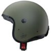 Casco Moto Jet Custom Caberg fibre tricomposite. FREERIDE Verde Militare Opaco