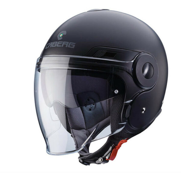 Casco Moto Jet Doppia Visiera Caberg Uptown Nero Opaco