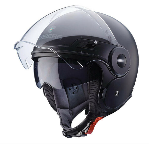 Casco Moto Jet Doppia Visiera Caberg Uptown Nero Opaco