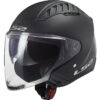 Casco Moto Jet Doppia Visiera LS2 OF600 Copter II Nero Opaco