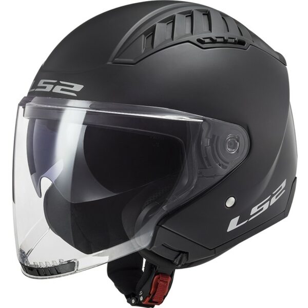 Casco Moto Jet Doppia Visiera LS2 OF600 Copter II Nero Opaco