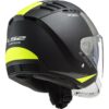 Casco Moto Jet Doppia Visiera LS2 OF600 Copter URBANE Nero Giallo